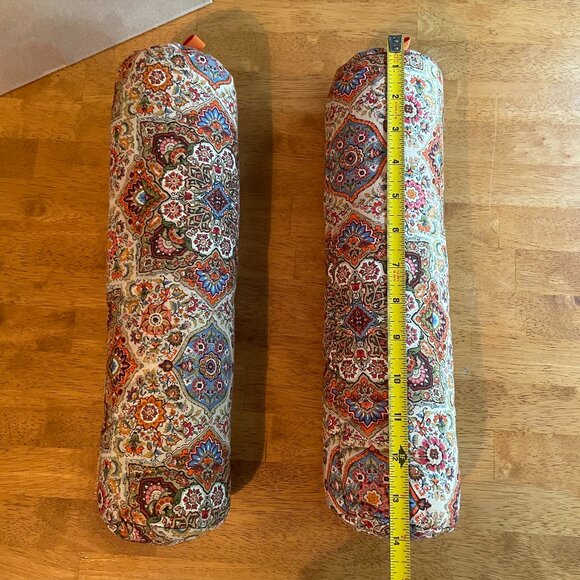 One set rustic orange brown cream boot shapers with orange pull tab - Picture 3 of 5